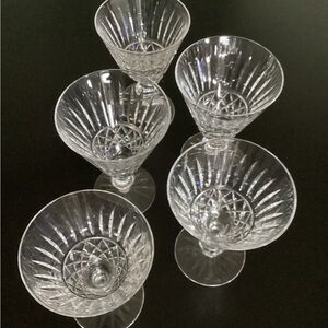 WATERFORD Crystal Clear Wine Glass Set Of Five